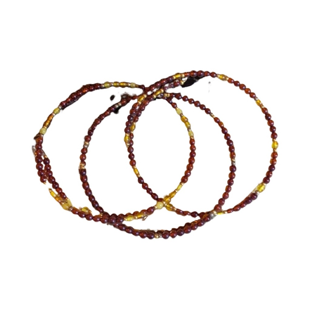 Beautiful Baltic Amber bracelet stack.  Handmade amber bracelets.